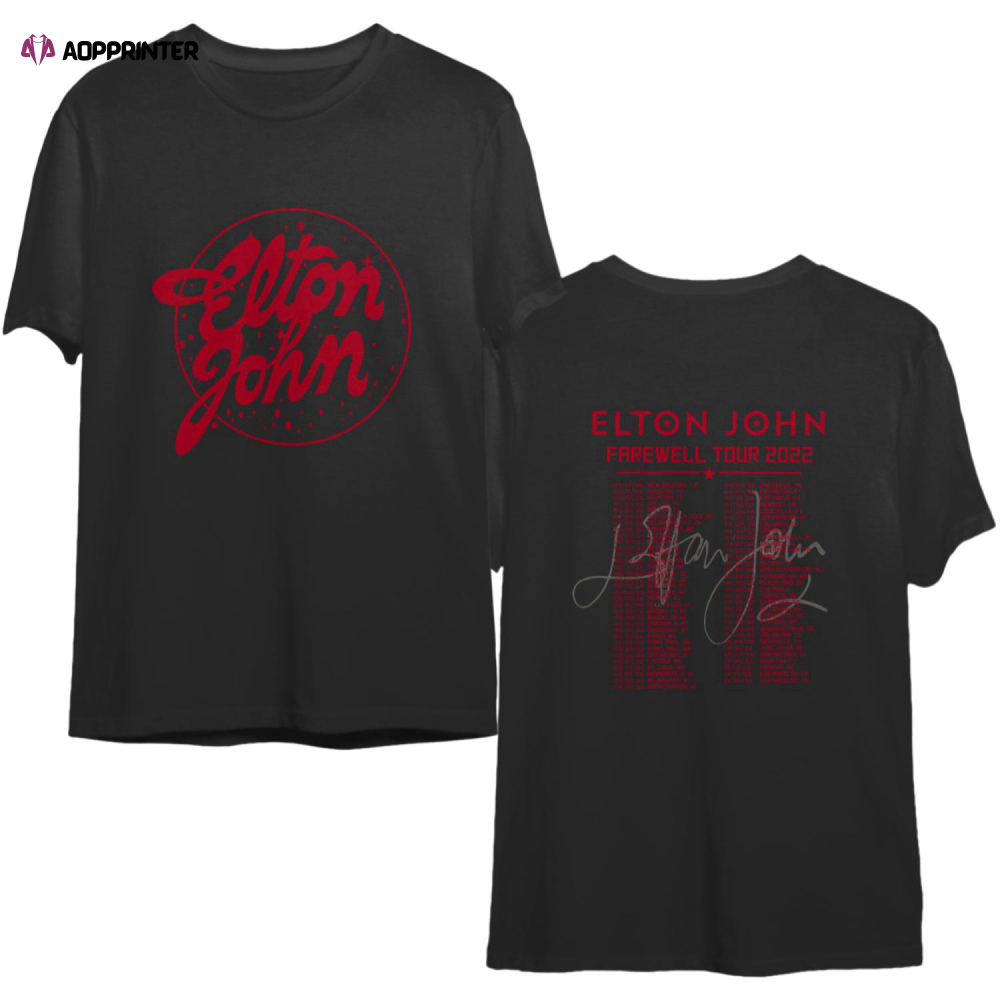 Elton John Shirt, Elton John Farewell Tour 2022 Shirt