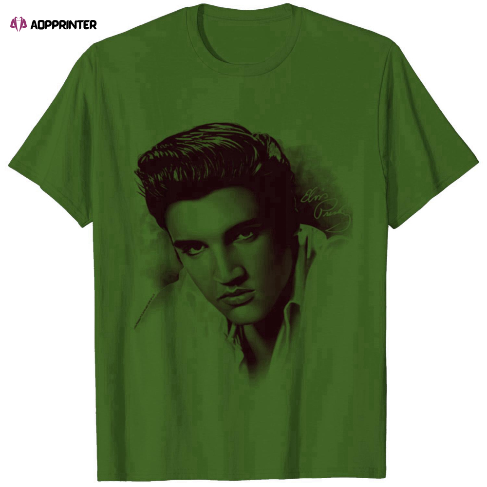 Elvis Presley King of Rock and Roll Music The Stare T Shirt