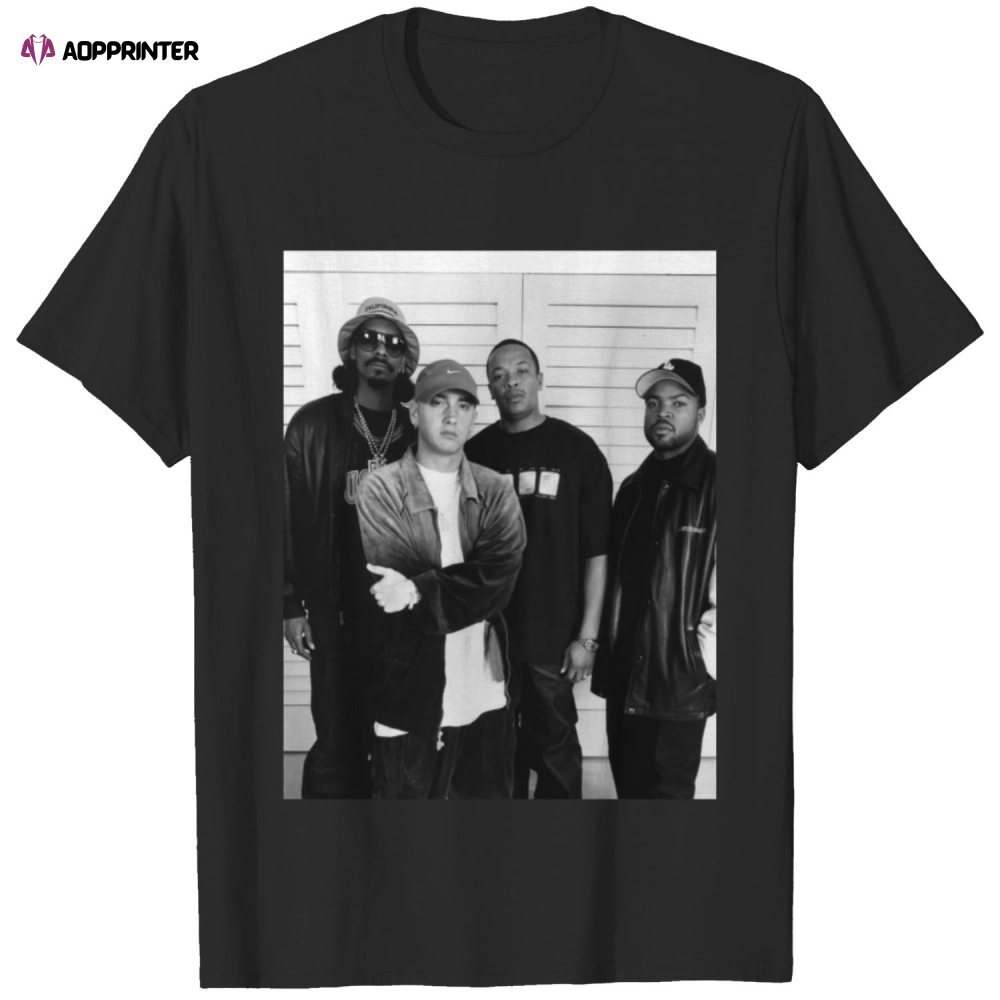 Eminem Dr Dre Ice Cube And Snoop Dogg Rap Legend Vintage 90s Shirt