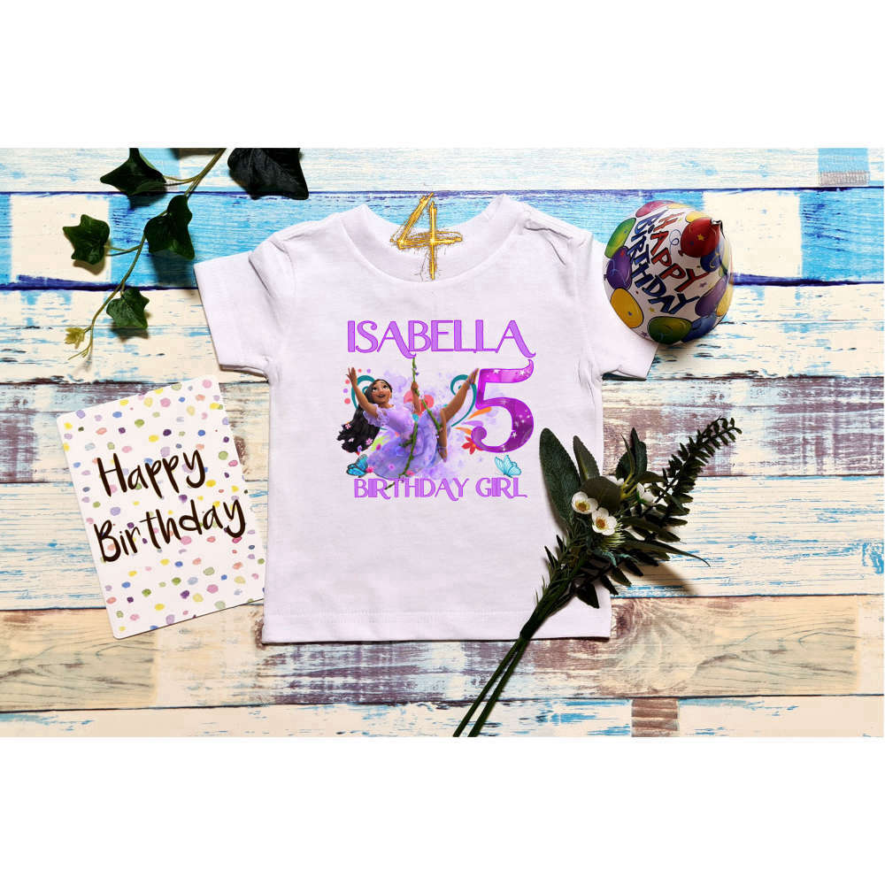 Encanto Birthday Girl Family Matching Disney Birthday Party Personalized Name/Age Disney Shirt