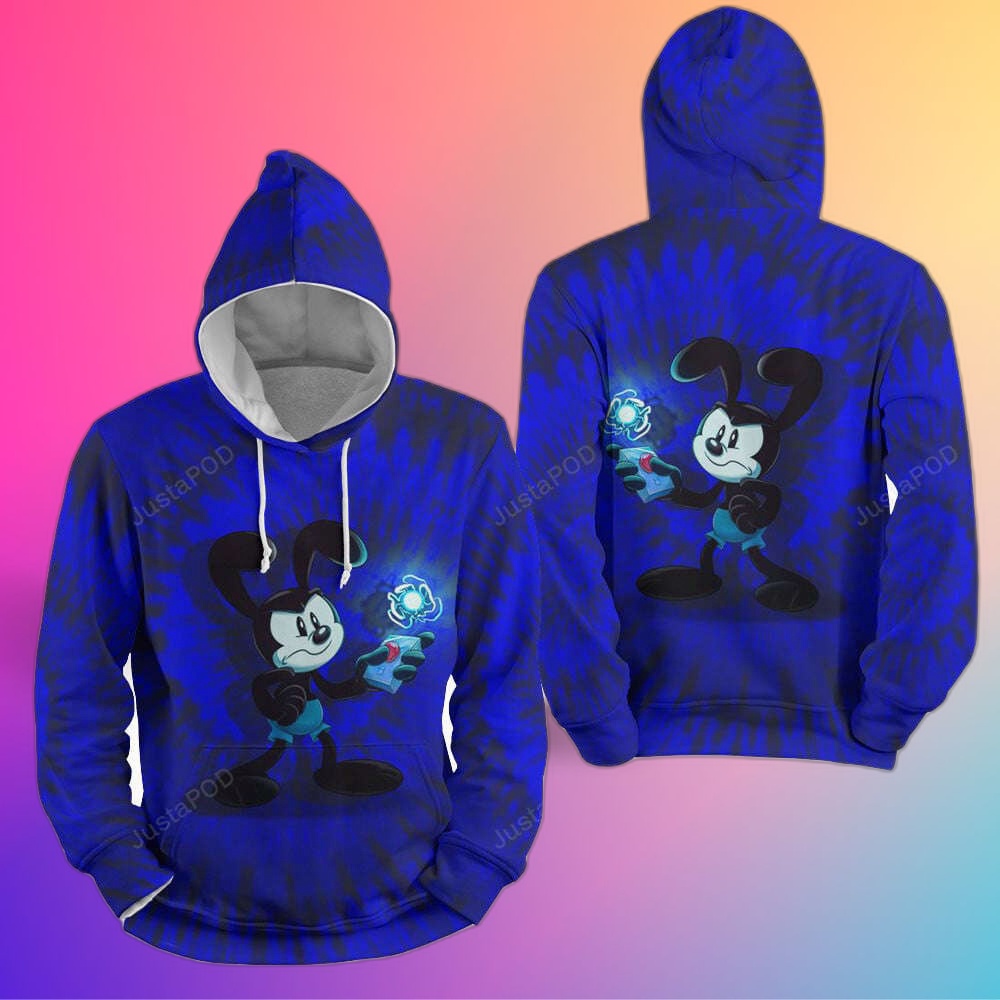 Epic Mickey – Oswald With A Red Button 3d Full Over Print Hoodie Zip Hoodie Sweater Tshirt