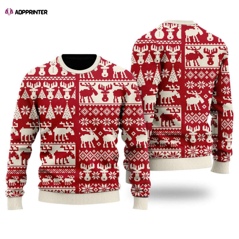 Get Festive with Green Reindeers Xmas Argyle Ugly Sweater – For Men & Women