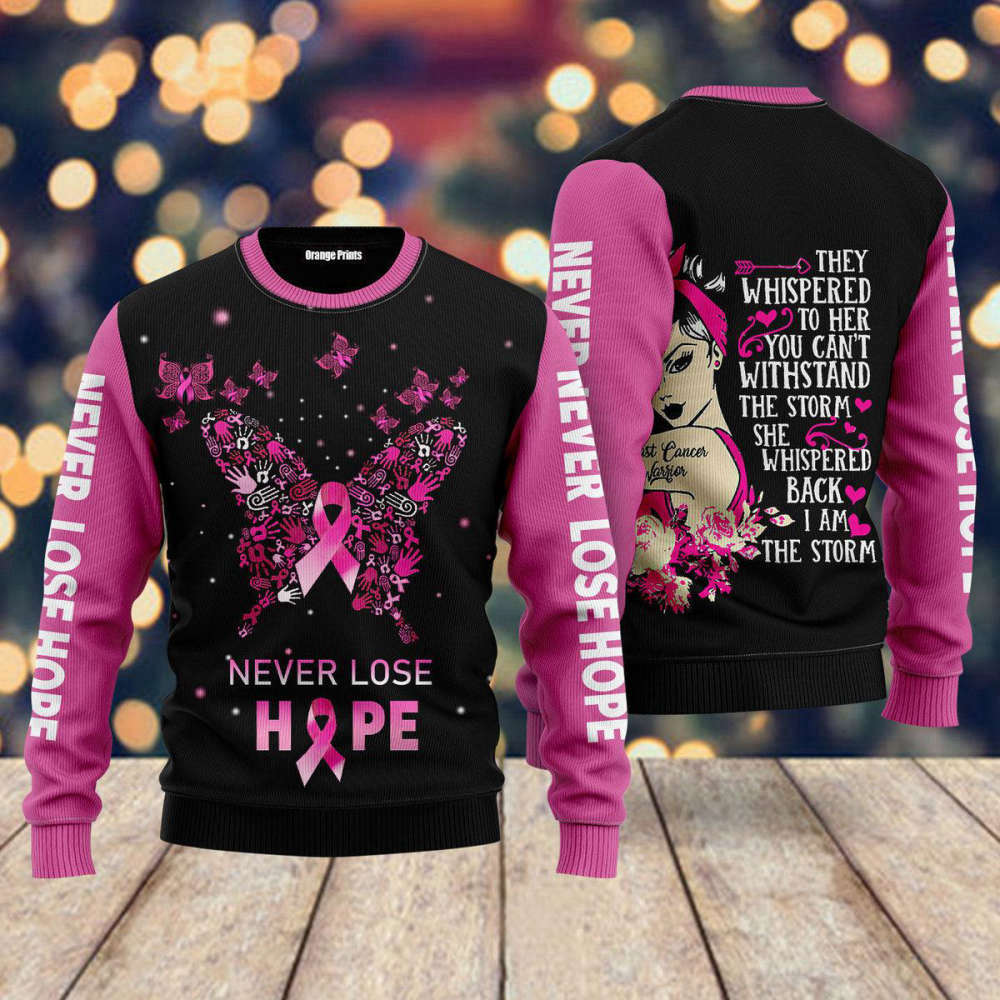 Fight Breast Cancer with Style: Ugly Christmas Sweater for Men & Women