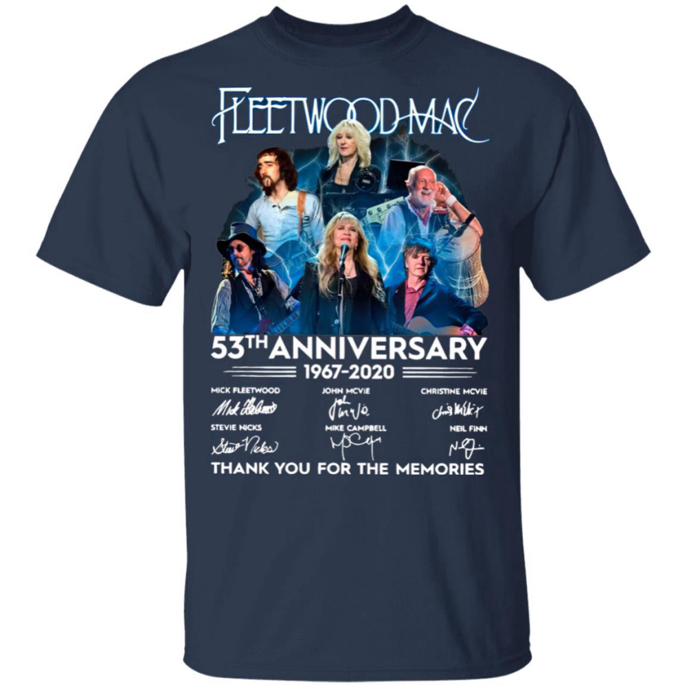 Fleetwood Mac 53th Anniversary 1967 2020 Thank You For The Memories Signatures Shirt