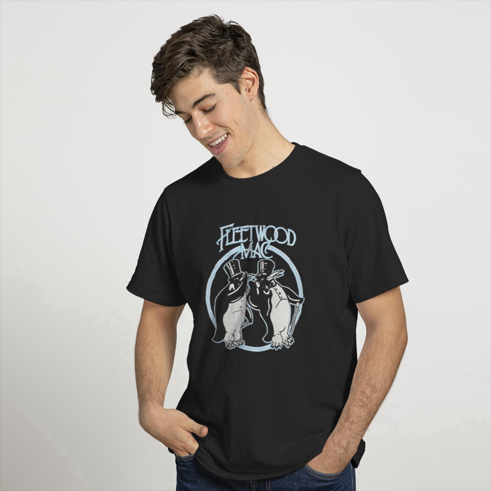 Fleetwood Mac Official Grey Penguin T-Shirt