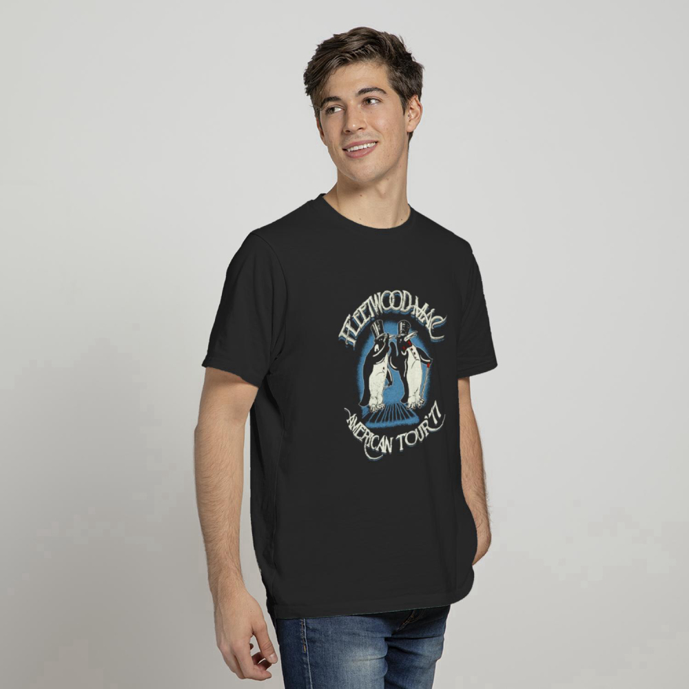 Fleetwood Mac T Shirt, Fleetwood Mac American Tour ’77 Crew Tee T Shirt