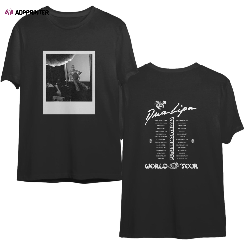Fn Tour Polaroid Tee, Dua Lipa Future Nostalgia Tour 2022 Shirt