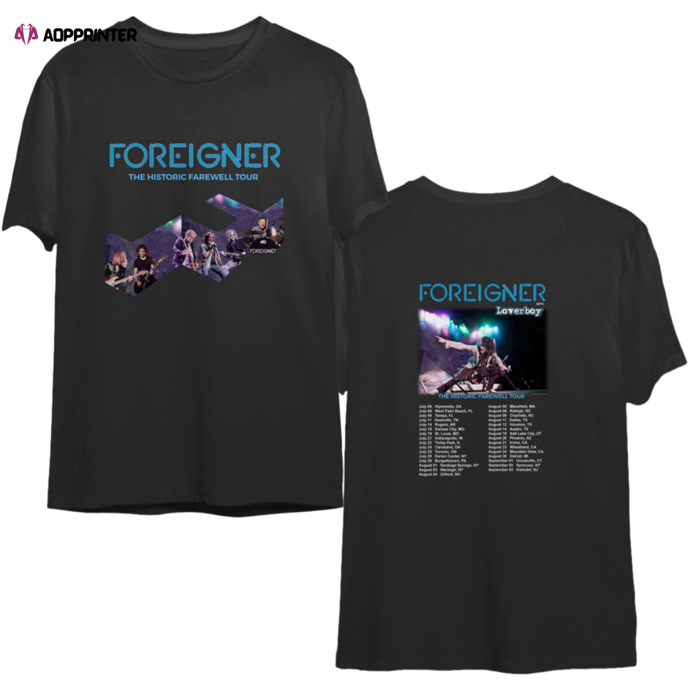 Foreigner Shirt Foreigner Band Shirt Foreigner Farewell Tour 2023 Shirt