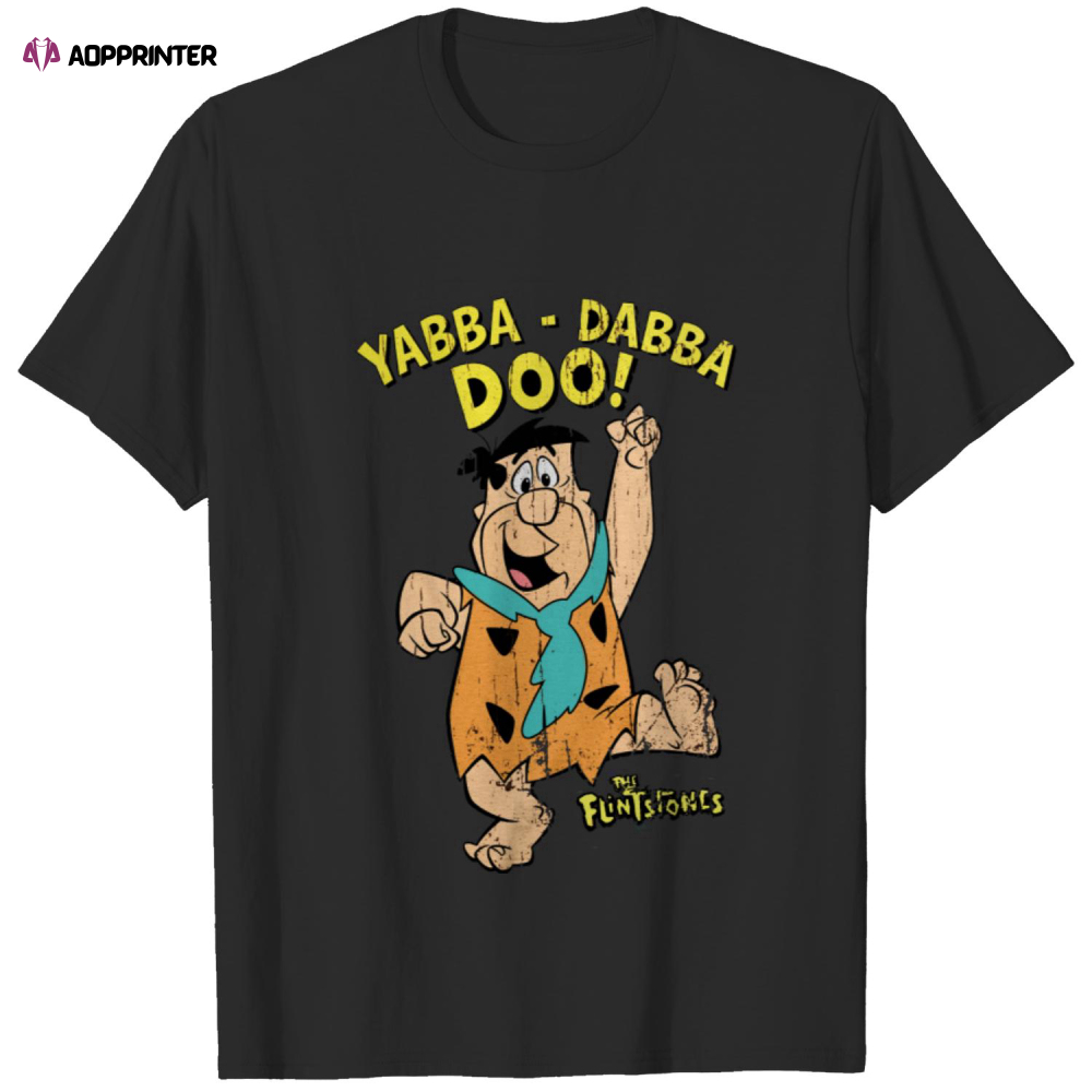 Vintage 1994 The Flintstones Fred Flintstones Double Sided Cartoon Promo T-Shirt