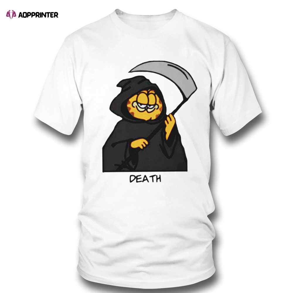 Garfield Death Halloween Shirt Sweatshirt, Tank Top, Ladies Tee