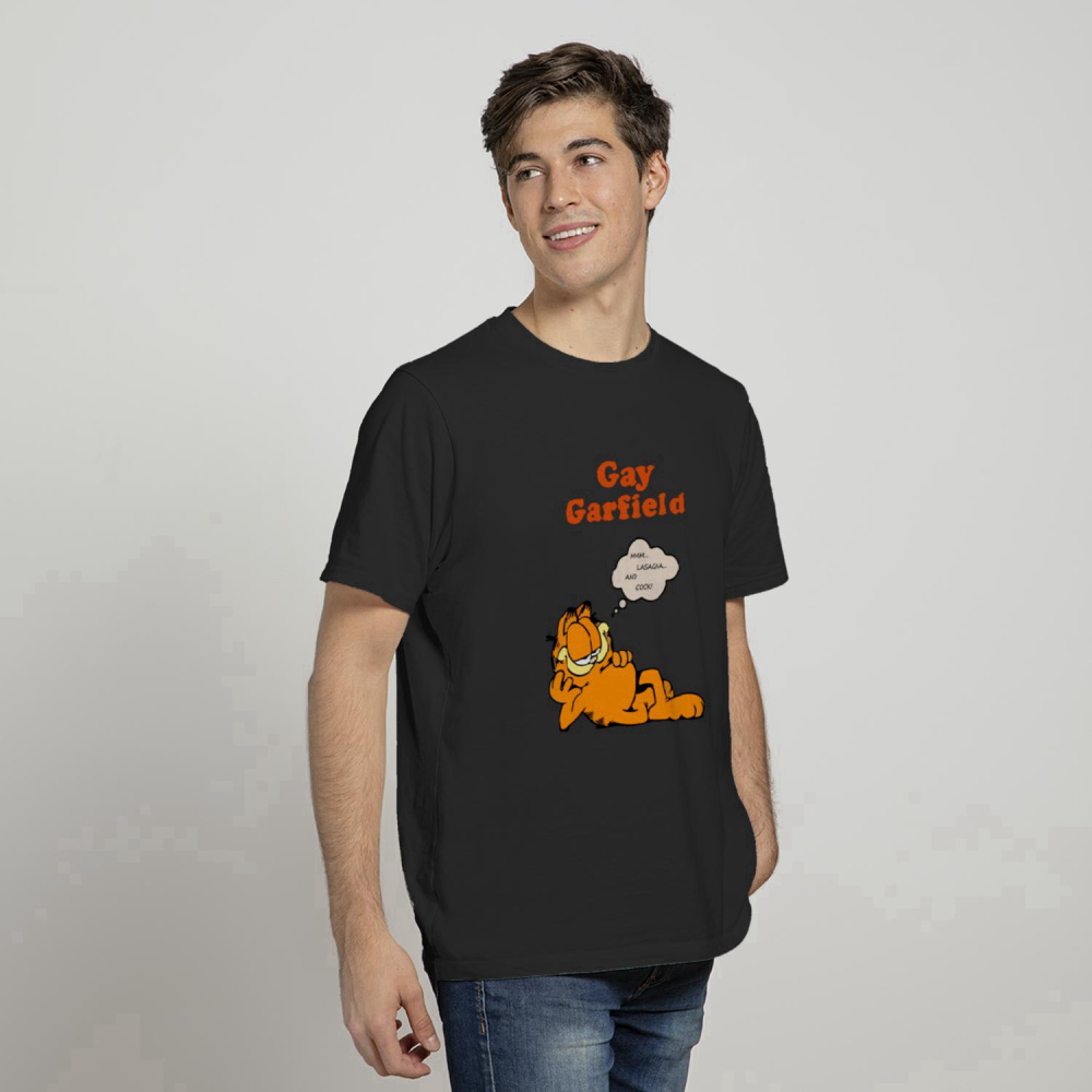 Gay Garfield Shirt Mmm Lasagna And Cock – Gay Garfield – T-Shirt