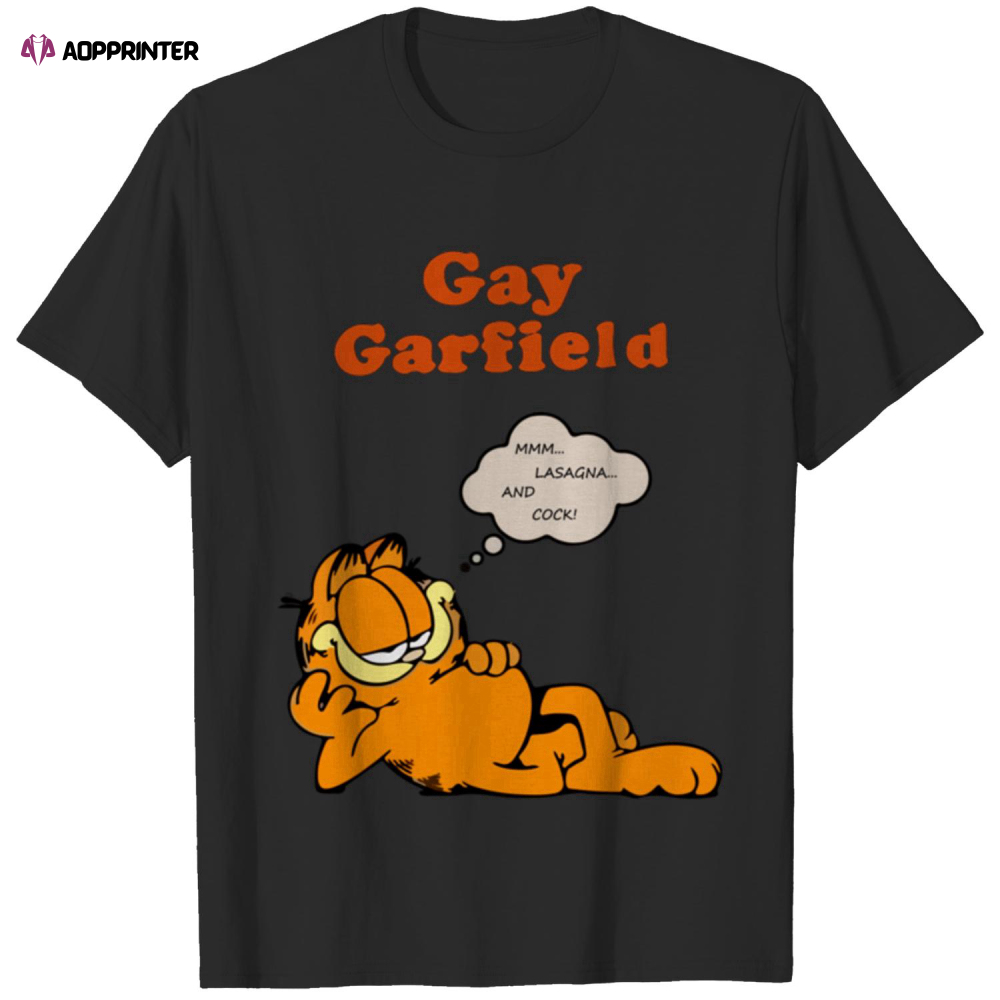 Gay Garfield Shirt Mmm Lasagna And Cock – Gay Garfield – T-Shirt