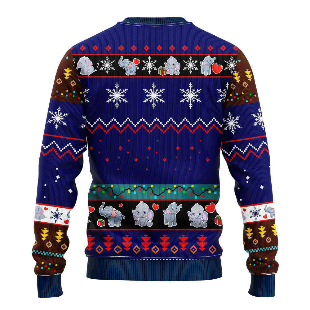 Get Festive with Elephant Noel Ugly Christmas Sweater – Men & Women Adult US4339