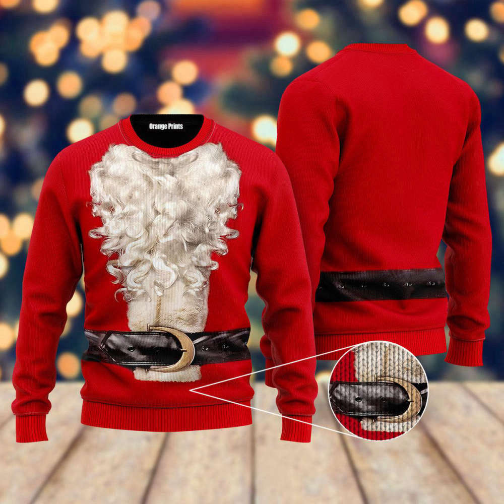 Get Festive with Santa Claus Ugly Christmas Sweater – Perfect for Men & Women! UH1049