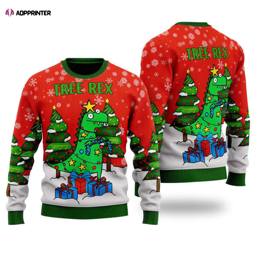 Festive Red Ugly Christmas Sweater – Fancy Xmas Pattern for Men & Women UH1048