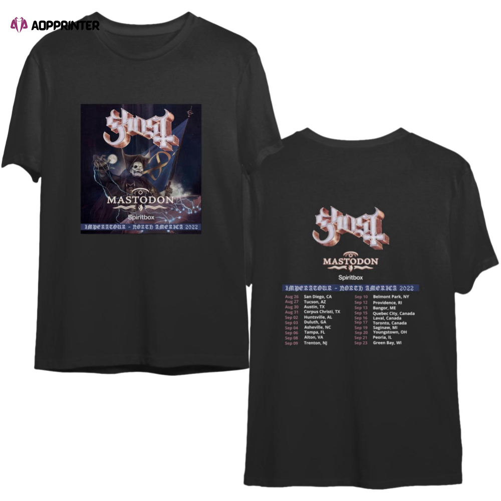 Ghost North America Tour 2022 T-shirt, Volbeat Tour 2022 Shirt, Vintage 2022 Tour T-Shirt