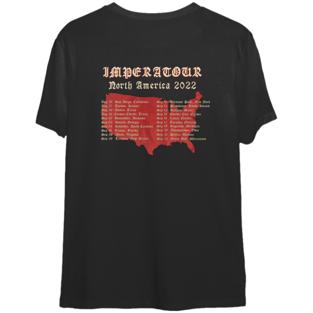 Ghost North American Tour 2022 Double sided tshirt