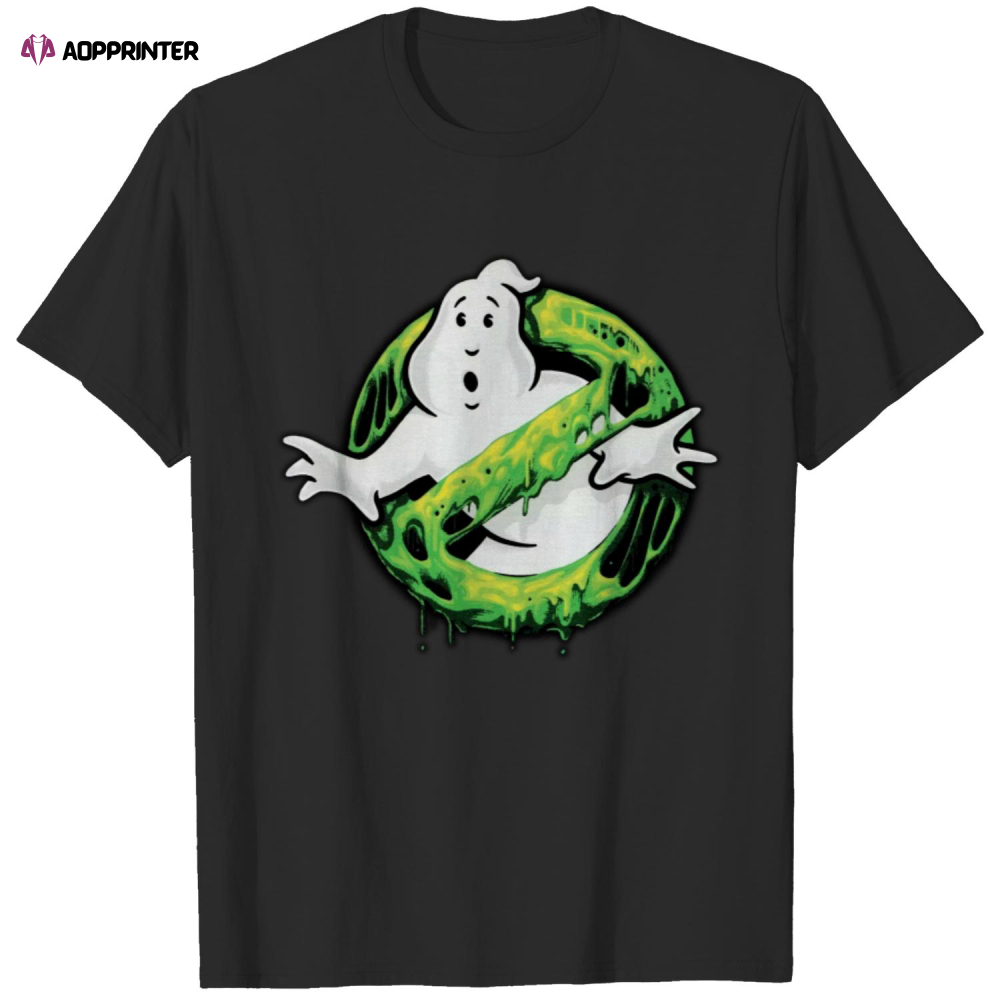 Ghostbusters Classic Slime Ghost Logo Graphic T-Shirt