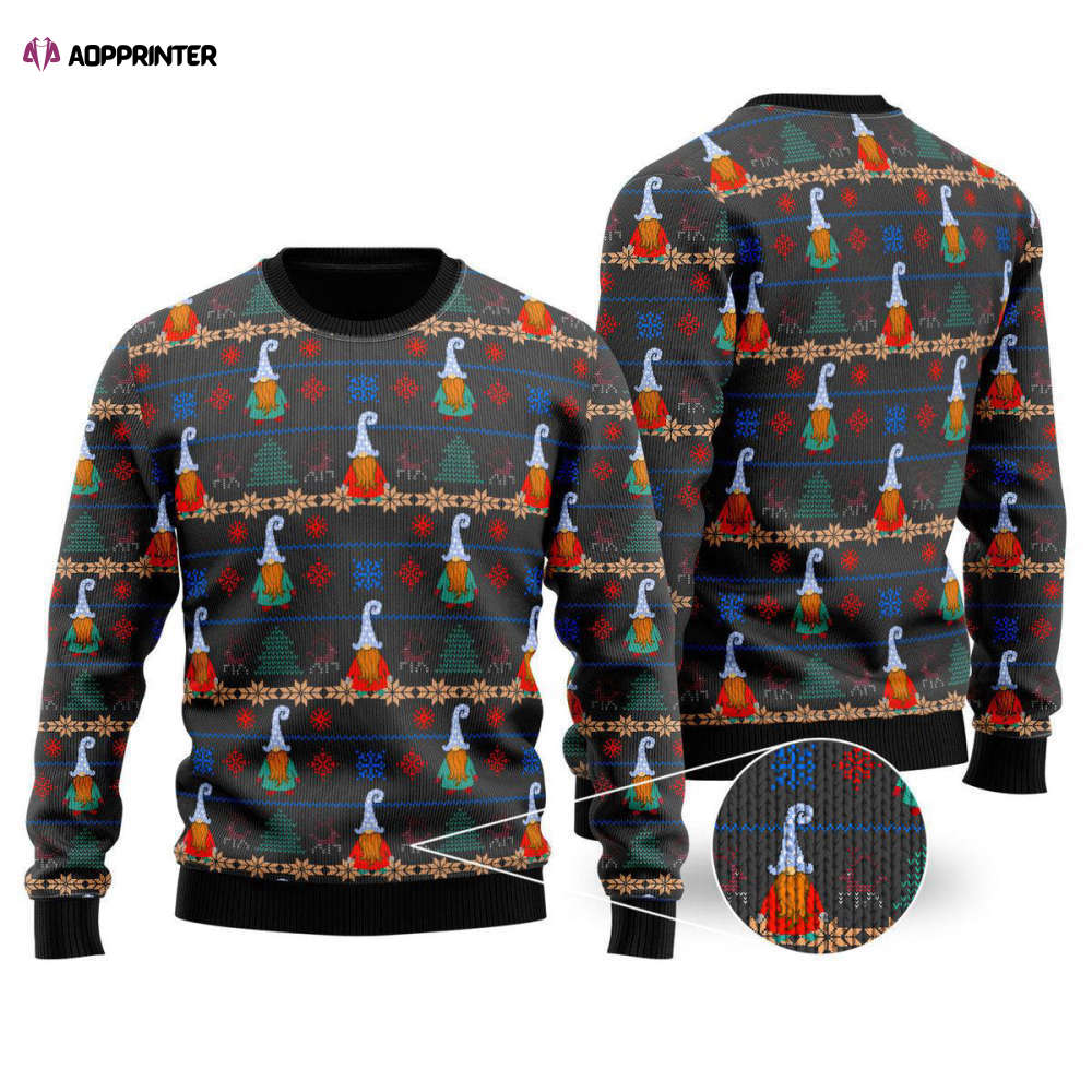 Gnomes Love Christmas Ugly Sweater: Festive Attire for Men & Women