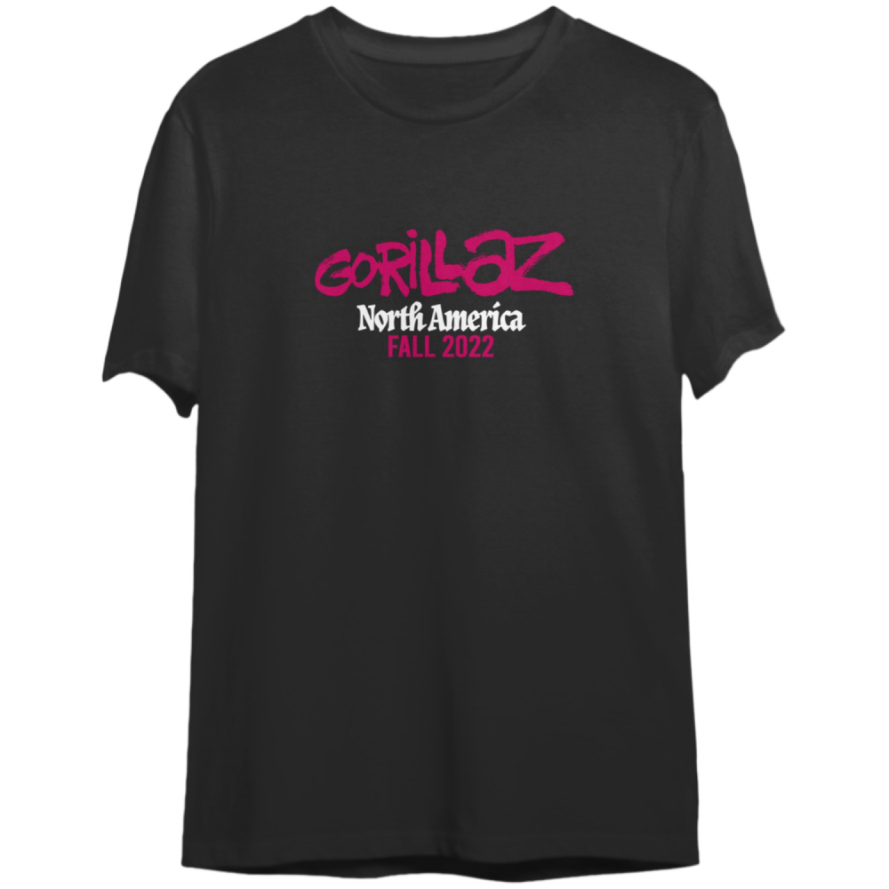 Gorillaz Tour Music Double Sided Shirt