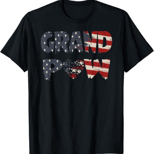 Grand Paw Dog T-Shirt, Great Dog Lover Grandpaw T-Shirt