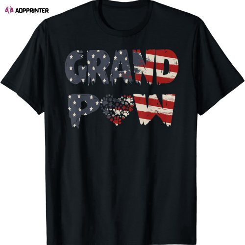Grand Paw Dog T-Shirt, Great Dog Lover Grandpaw T-Shirt
