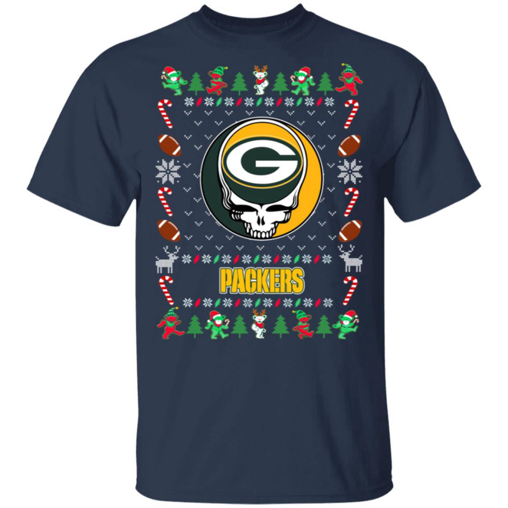 Green Bay Packers Gratefull Dead Ugly Christmas Sweater