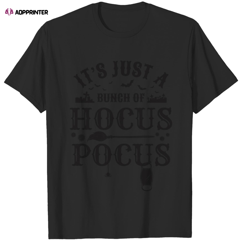 Halloween Shirt HOCUS POCUS Tee Shirt Grave Bats T-shirt