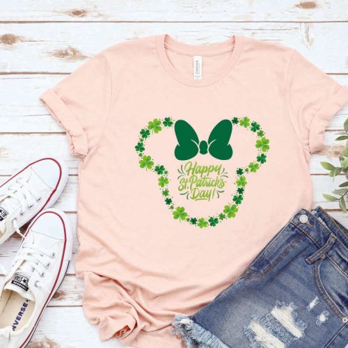 Happy Patricks Day With Mickey Shirt, Patricks Day Couple Outfits, St Patricks Day Disney Trip