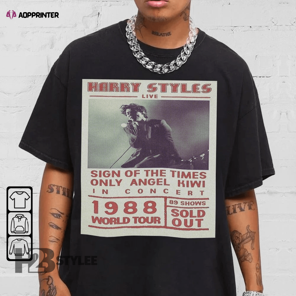 Harry Styles 1988 World Tour Harry Styles Love on Tour 2023 Harry Styles Tour 2023 Harry’s House Music Tour 2023 Graphic Unisex T Shirt, Sweatshirt, Hoodie Size S – 5XL