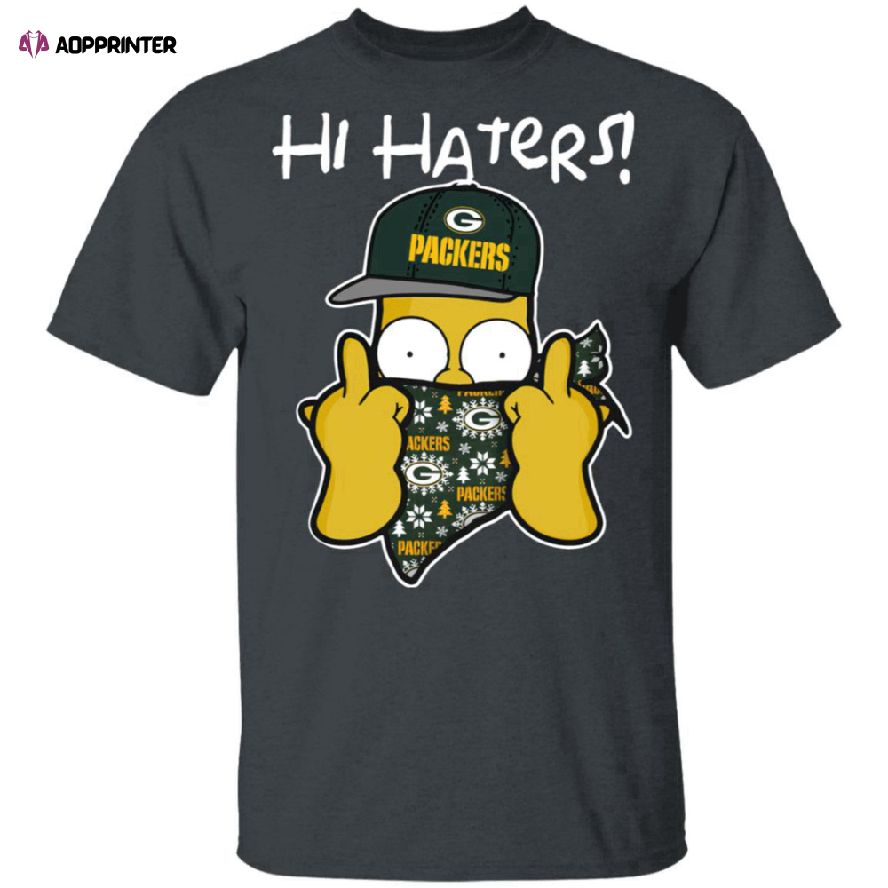 Hi Hater The Simpsons Christmas Gangster Green Bay Packers Shirt