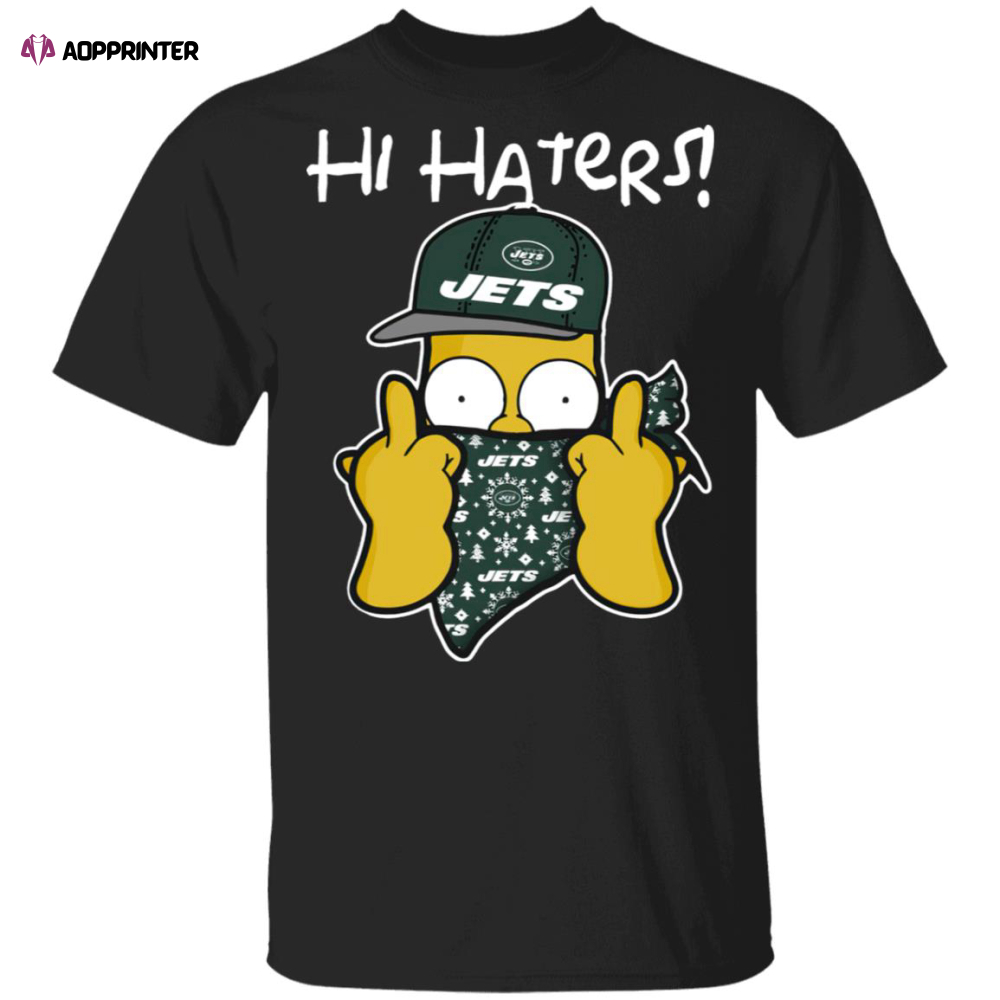 Hi Hater The Simpsons Christmas Gangster New York Jets Shirt