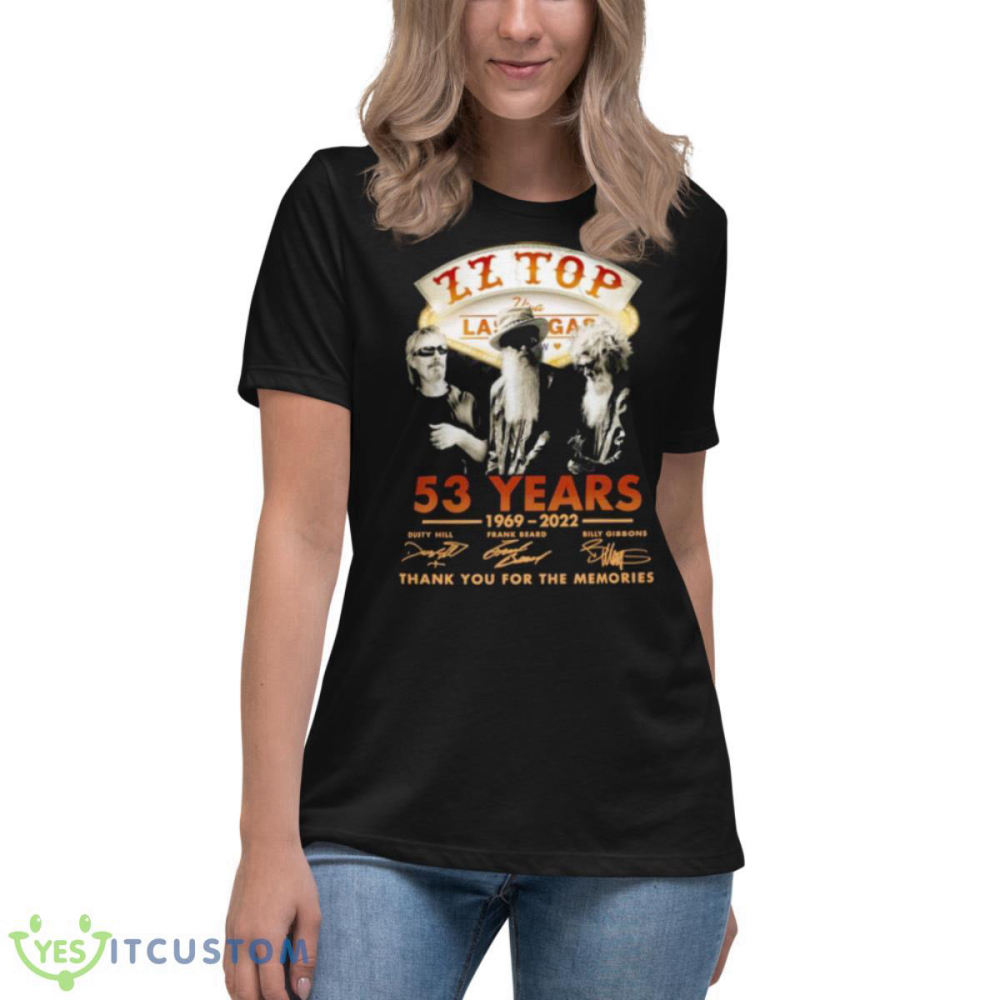 Hot ZZ Top Viva Las Vegas 54 Years 1969 – 2023 Thank You For The Memories Shirt