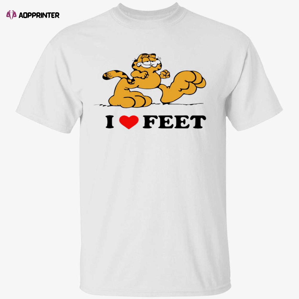 I love feet garfield shirt