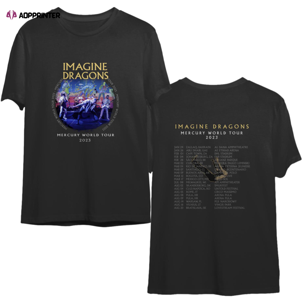 Imagine Dragons Mercury Shirt, Imagine Dragons Tour 2023 Merch, Imagine Dragons Shirt