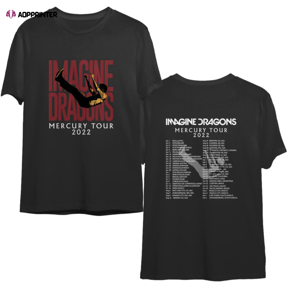 Imagine Dragons Mercury Tour 2022 Shirt, Imagine Dragons Shirt, Mercury Tour 2022 Shirt