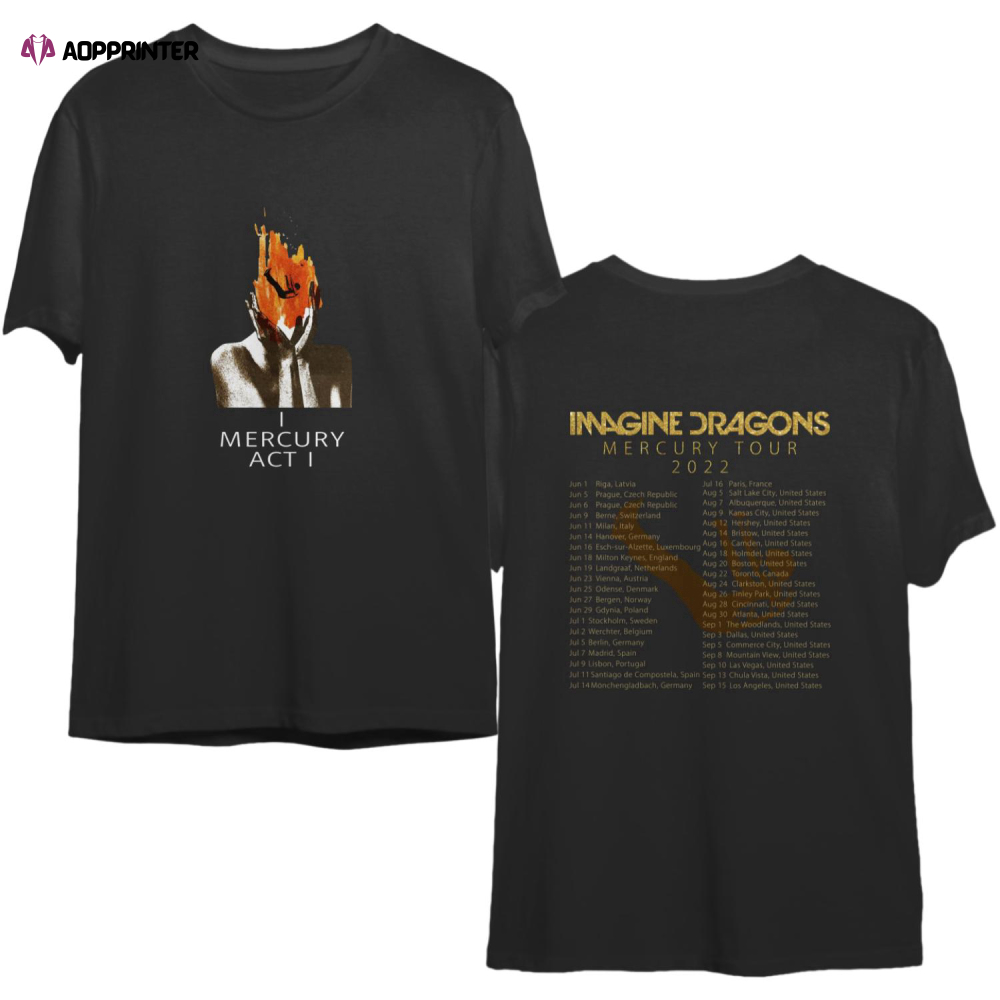 Imagine Dragons Mercury Tour 2022 Shirt
