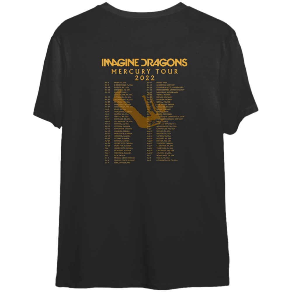 Imagine Dragons Mercury World Tour 2022 Shirt