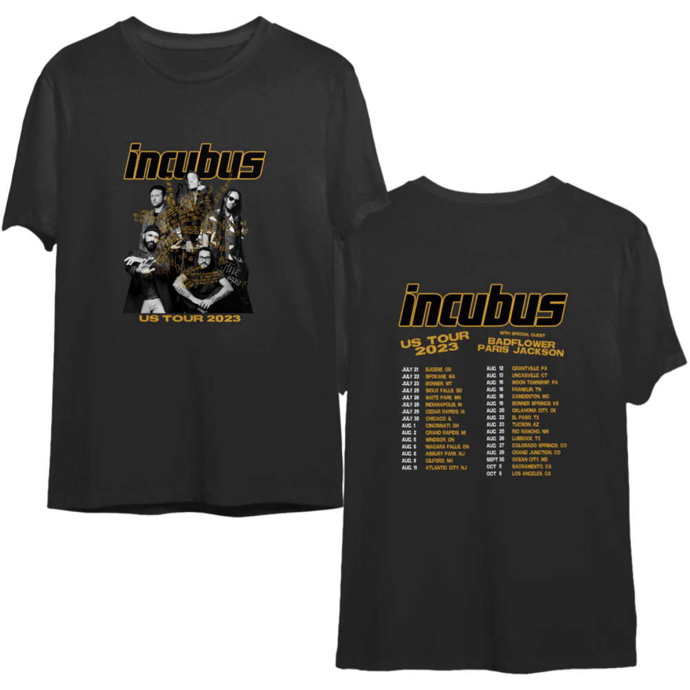 Incubus Band Tour 2023 Shirt , Tour 2023 Shirt