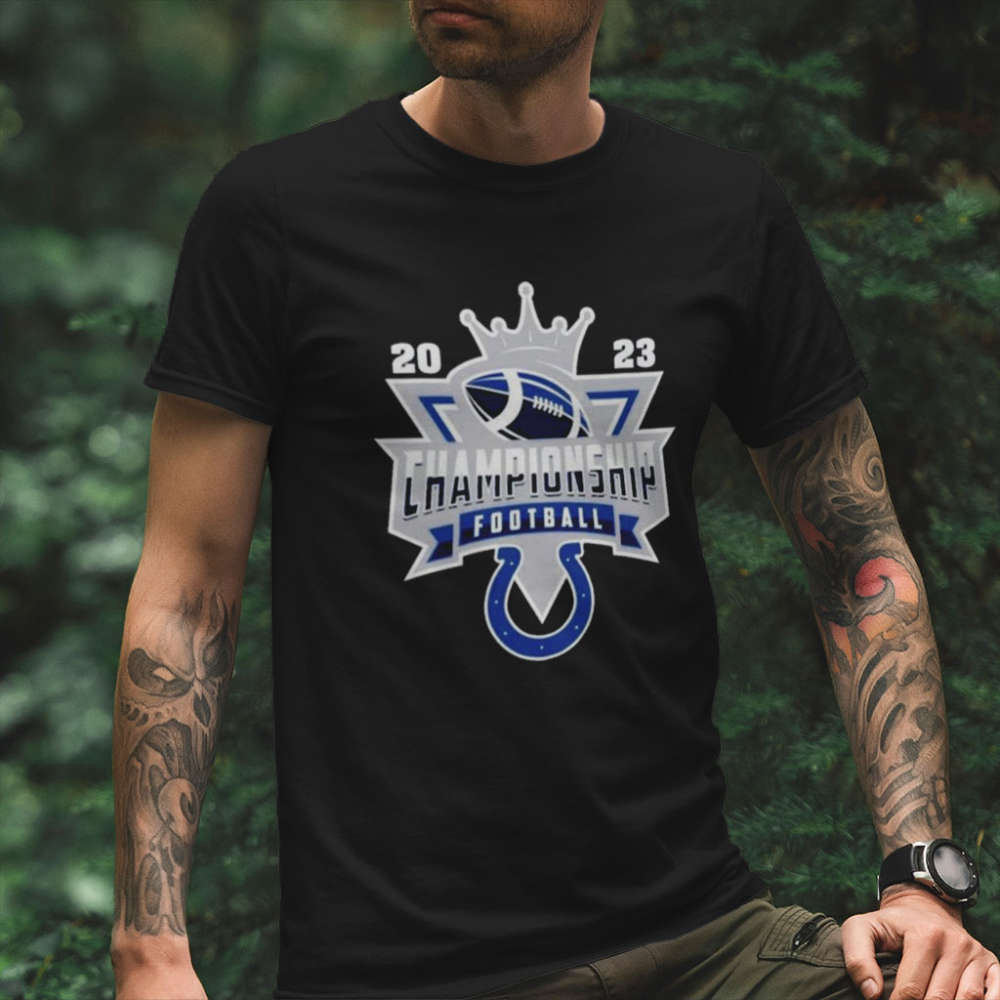 Indianapolis Colts Shirt NFL 2023 Championship Crown Logo Shirt Gift Shirt