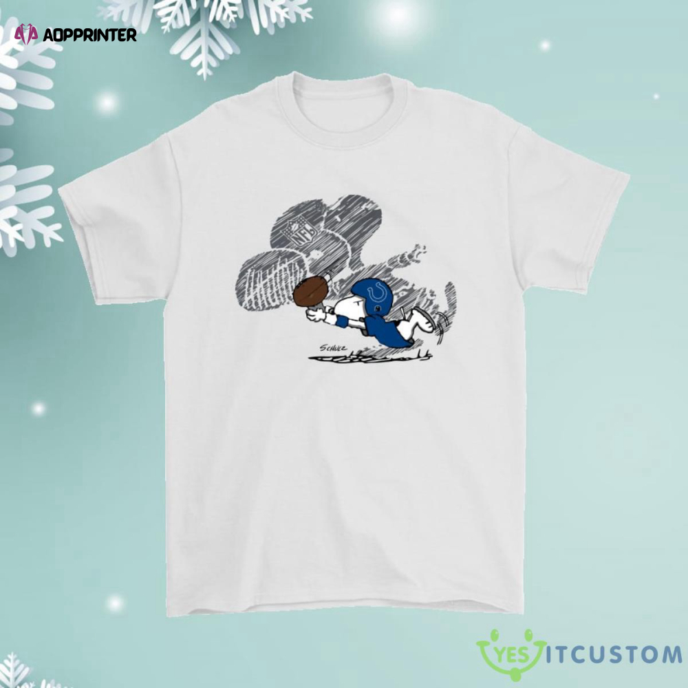 Indianapolis Colts Snoopy Plays The Football Game Shirt