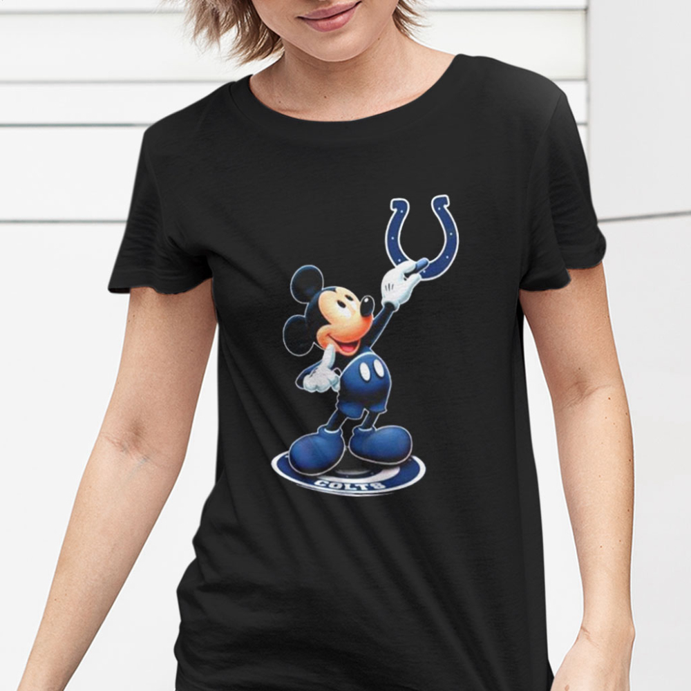 Indianapolis Colts T Shirt Logo Mickey Mouse 2023 Shirt Gift For Fan