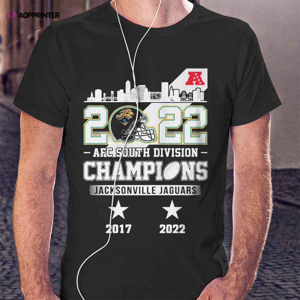Jacksonville Jaguars Afc South Division Champions 2017 2022 Shirt