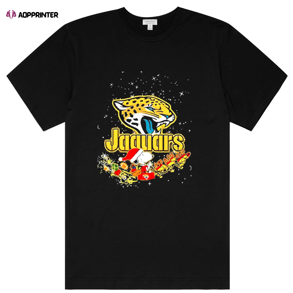 Jacksonville Jaguars Christmas Santa Snoopy Christmas Shirt Gift Shirt