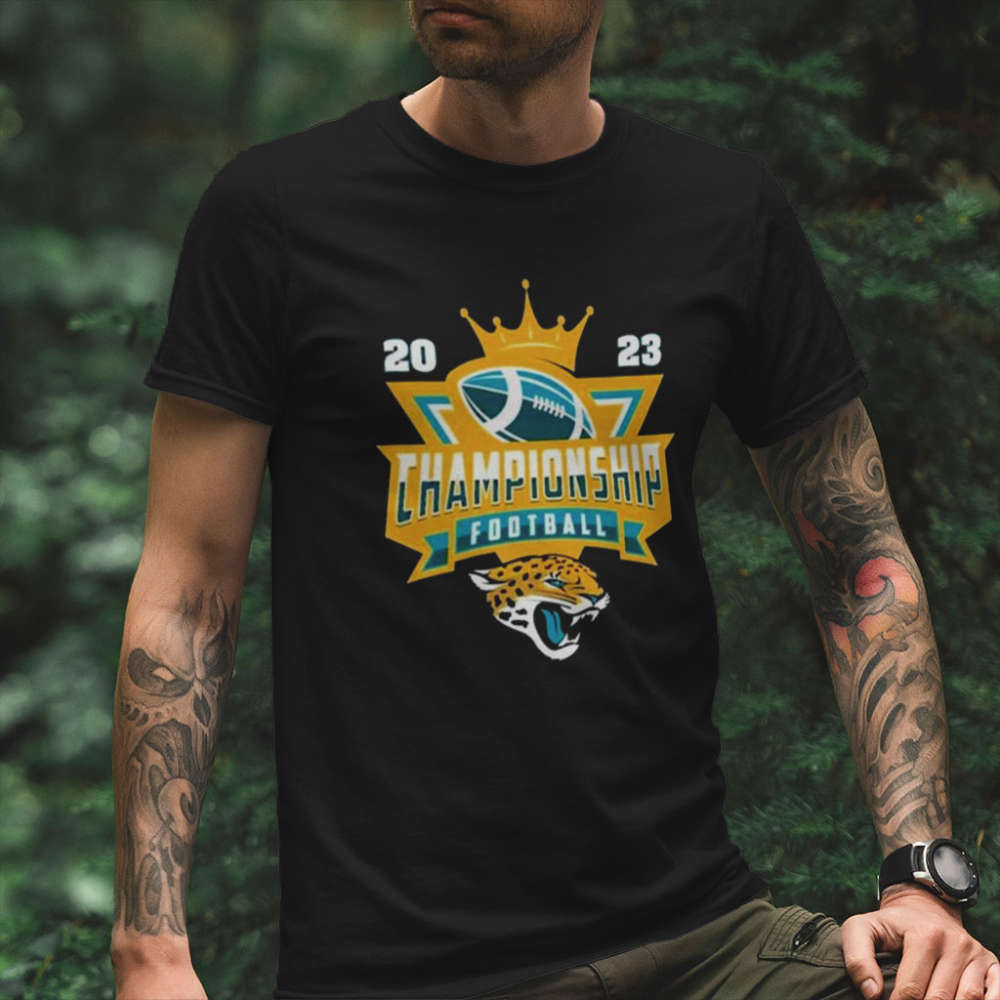 Jacksonville Jaguars Shirt NFL 2023 Championship Crown Logo Shirt Gift Shirt