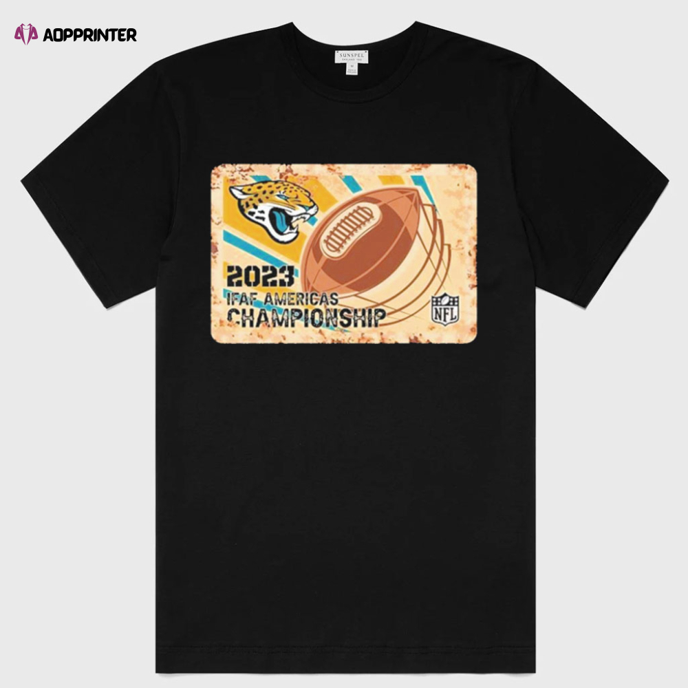 Jacksonville Jaguars Shirts Rusty Metal 2023 IFAF Americas Championship NFL Logo Shirt Gift Shirt