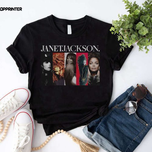 Janet Jackson Collection Singer T-Shirt, Janet Jackson Together Again Tour 2023 Shirt