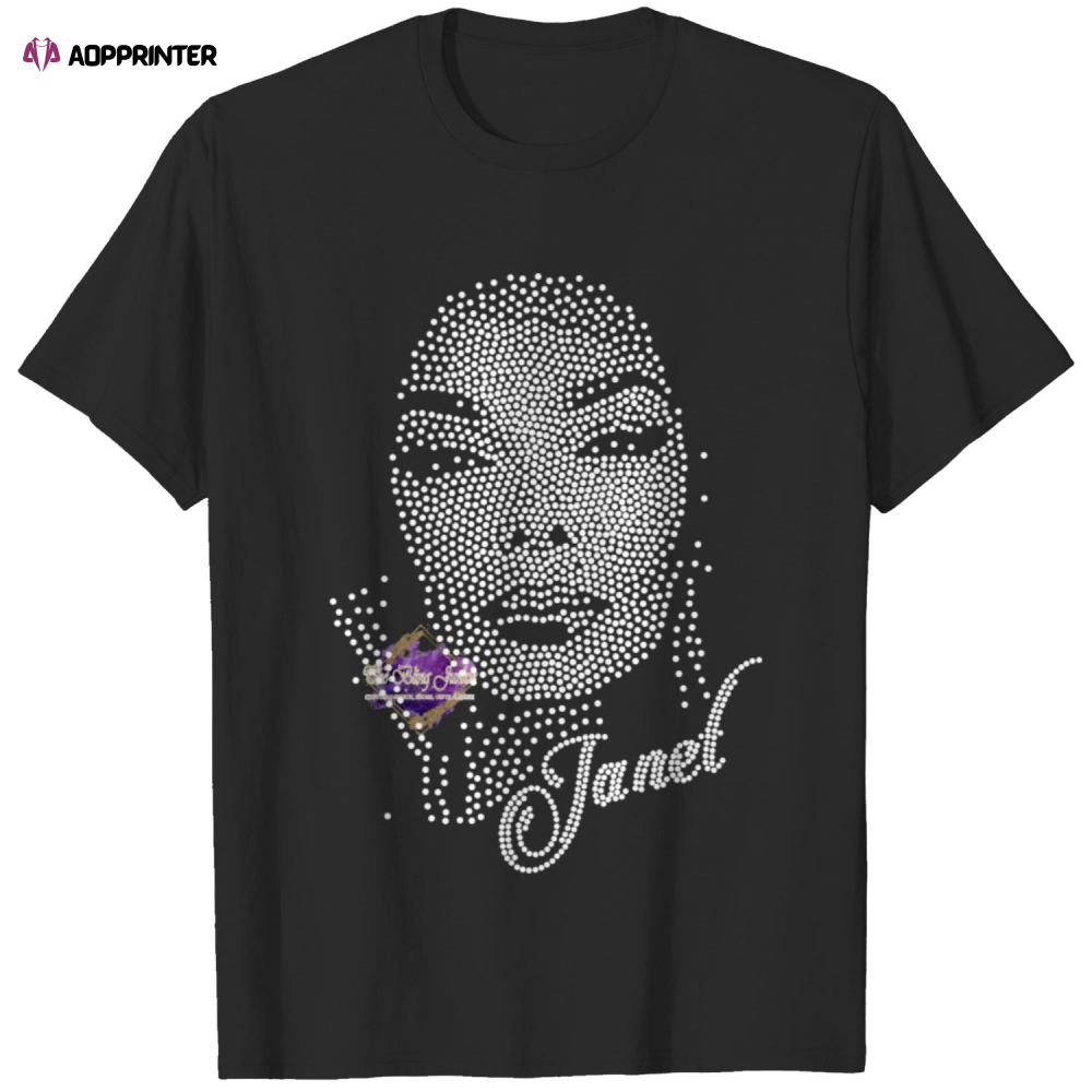 Janet Jackson Inspired Tour Bling T-shirt, Janet Jackson T-shirt