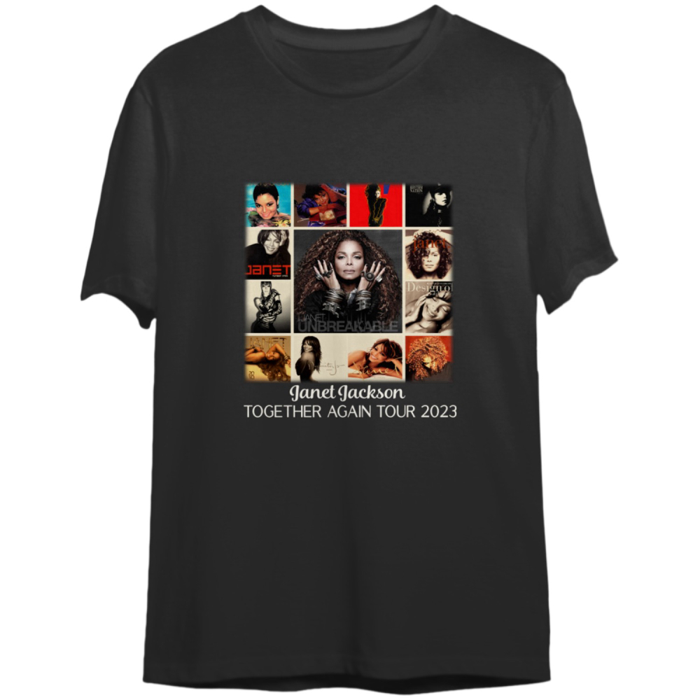 Janet Jackson Together Again Tour 2023 Double Sided Shirt