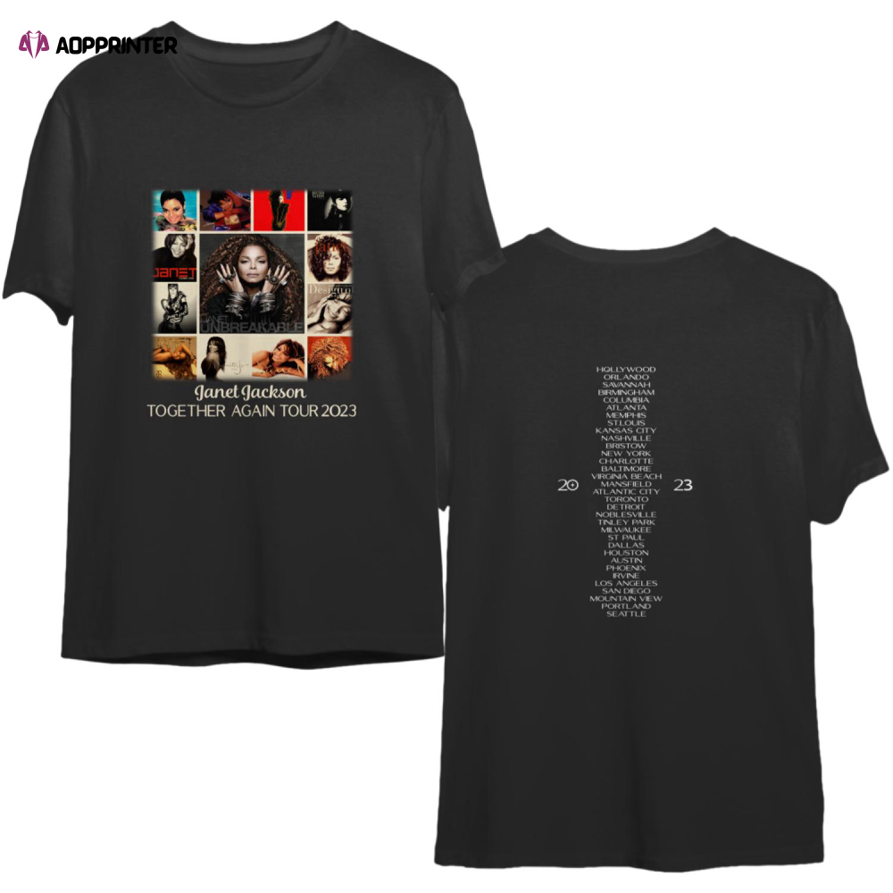 Janet Jackson Together Again Tour 2023 Shirt, Janet Jackson Tour, Janet Tour 2023 Shirt